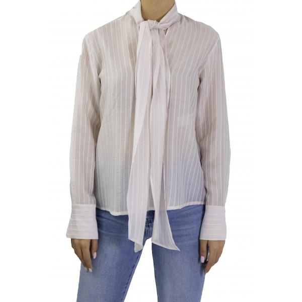 Camicia gessata con fiocco Options